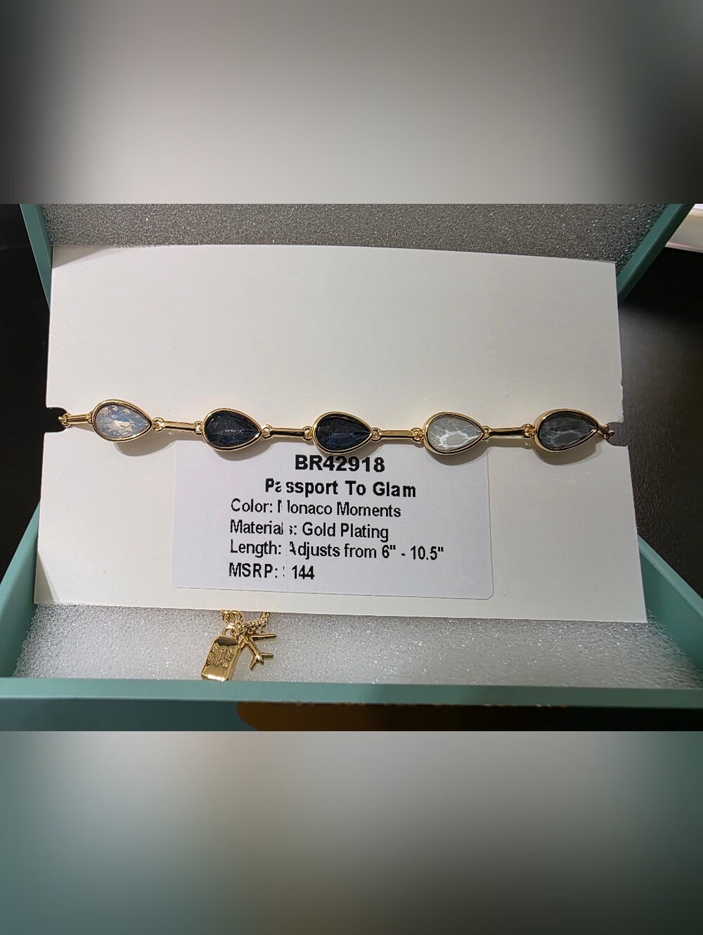 Gold Plated Monaco Moments Jewel Candy Bracelet